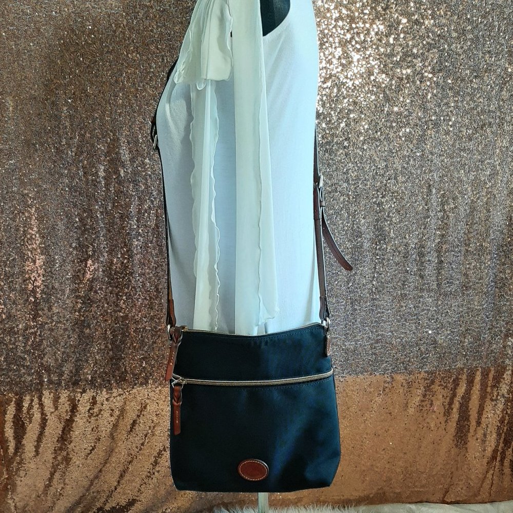 Dooney and Bourke Black Canvas Crossbody Bag